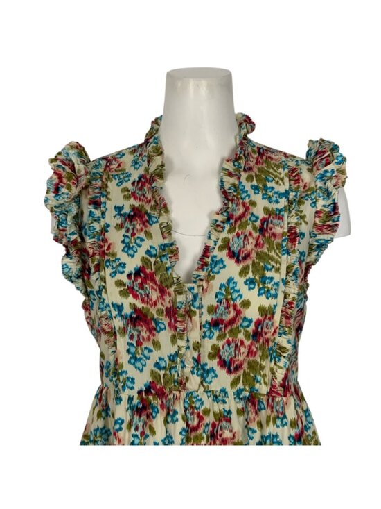 Caroline Constas Khaleesi Dress M Floral Ruffle - Picture 8 of 13